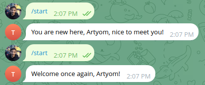 Telegram chat screenshot
