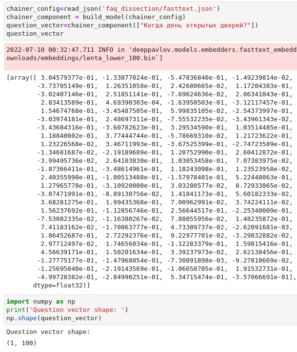 Question vector